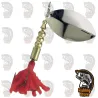 Cucharilla Evia Pike Plata Mod 14M color plata para pesca de lucio".