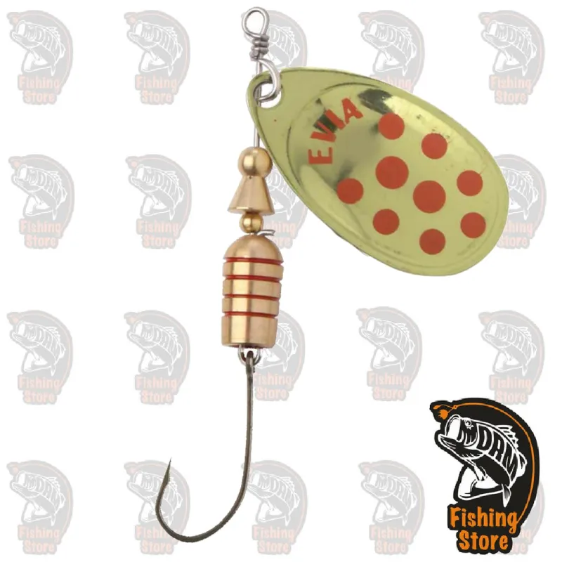Cucharilla Evia 12FSS Oro Rojo 1 Sin Muerte | Compra en drmfishing