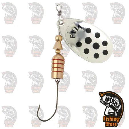 Cucharilla Evia 12FSS Plata Negro 1 Sin Muerte | drmfishing.com