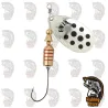 Cucharilla Evia 12FSS Plata Negro 1 Sin Muerte | drmfishing.com