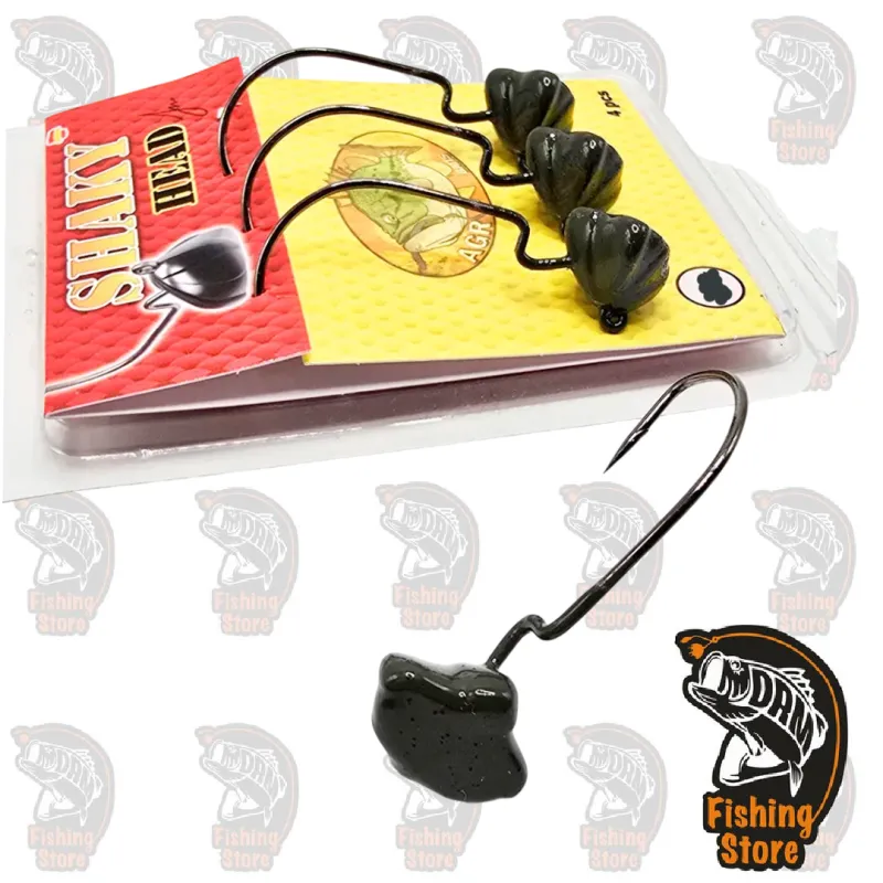 Shaky Head AGR Baits Green Pumpkin 1/4 oz | DRM Fishing
