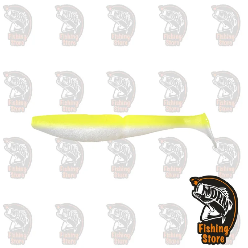 Sawamura One Up Shad 7" 147 White Chart | drmfishing.com