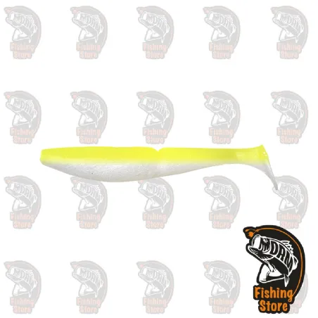 Sawamura One Up Shad 7" 147 White Chart | drmfishing.com