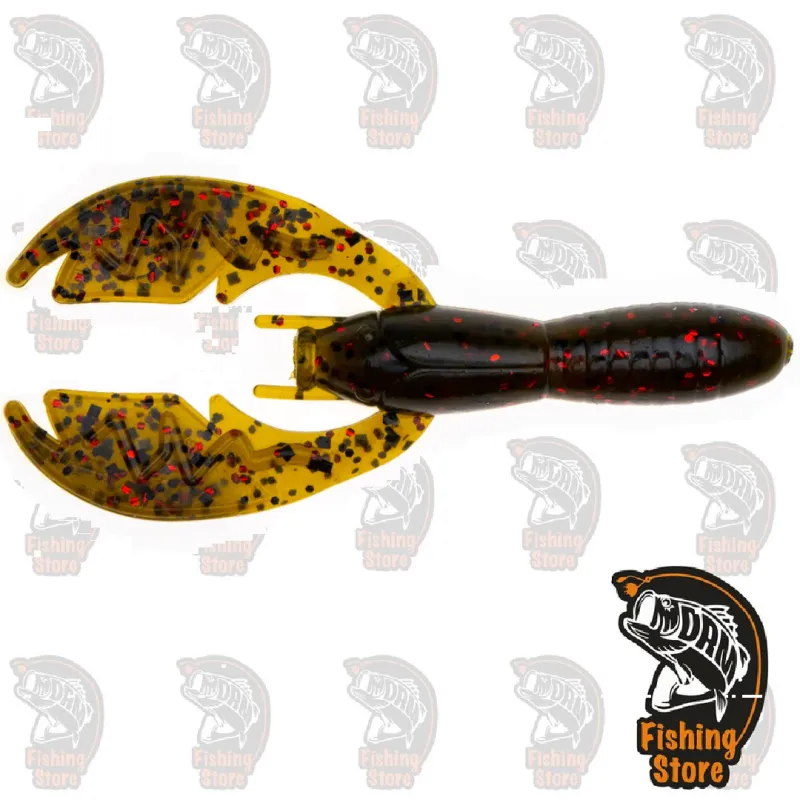 Vinilo NetBait Baby Paca Craw Green Pumpkin Red | DRM Fishing