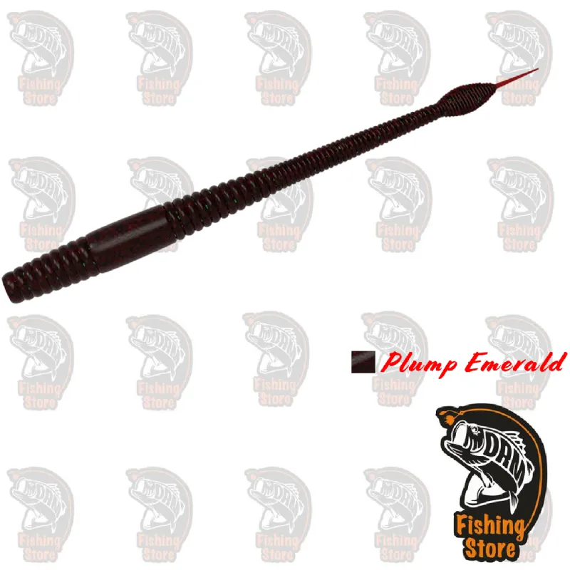 Vinilo AGR Motion Worm Plum Emerald | DRM Fishing Store