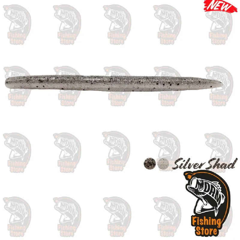 Vinilo AGR Baits Still Worm 4" Silver Shad | DRM Fishing Store