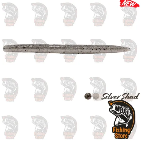 Vinilo AGR Baits Still Worm 4" Silver Shad | DRM Fishing Store
