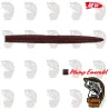 Vinilo AGR Baits Still Worm 4" Plum Emerald | DRM Fishing Store