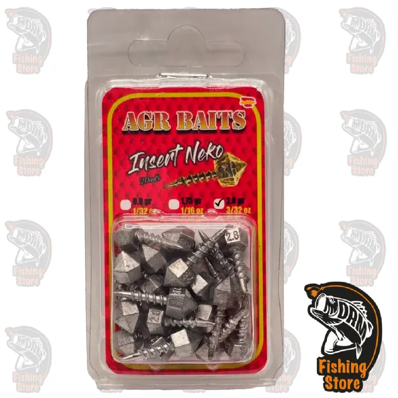 Plomo Tungsteno Neko Insert 3/32 oz 2.8g AGR Baits | DRM Fishing