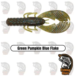 Vinilo Xzone Muscle Back Finesse Craw 3.25" GP Blue | DRM Fishing