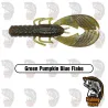 Vinilo Xzone Muscle Back Finesse Craw 3.25" GP Blue | DRM Fishing