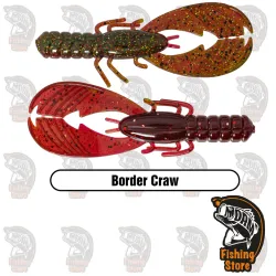 Vinilo Xzone Muscle Back Finesse Craw 3.25" Border | DRM Fishing