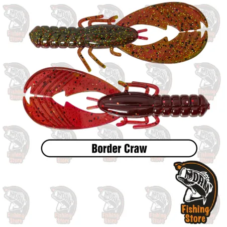 Vinilo Xzone Muscle Back Finesse Craw 3.25" Border | DRM Fishing