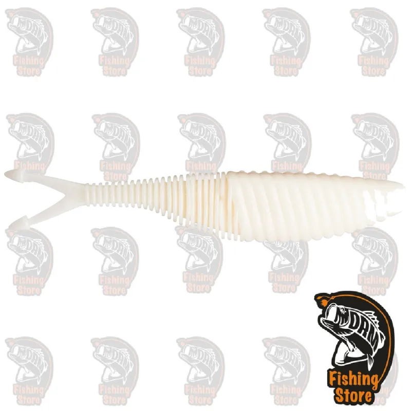 Vinilo Geecrack Bellows Vibe 4.2" White | DRM Fishing