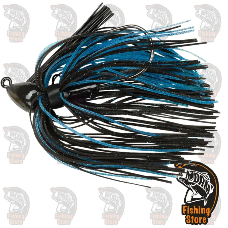 Jig de Pesca Booyah Baby Boo Jig 5/16 OZ Black Blue | DRM Fishing