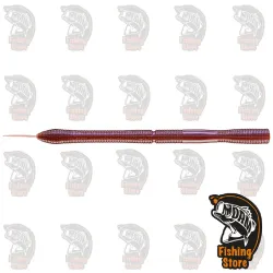 YUM Gadget Worm 6.5" Electric Brown | Vinilo Black Bass - DRM