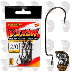Anzuelo AGR Baits Vexon Recto 2/0 | Terminal Pesca Bass