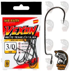 Anzuelo AGR Baits Vexon Recto 3/0 | Terminal Pesca Black Bass