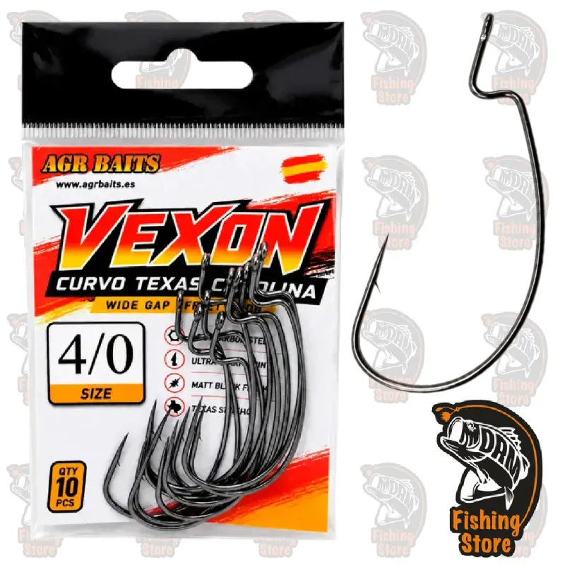 Anzuelo AGR Baits Vexon Curvo 4/0 | Terminal Pesca Grandes Depredadores