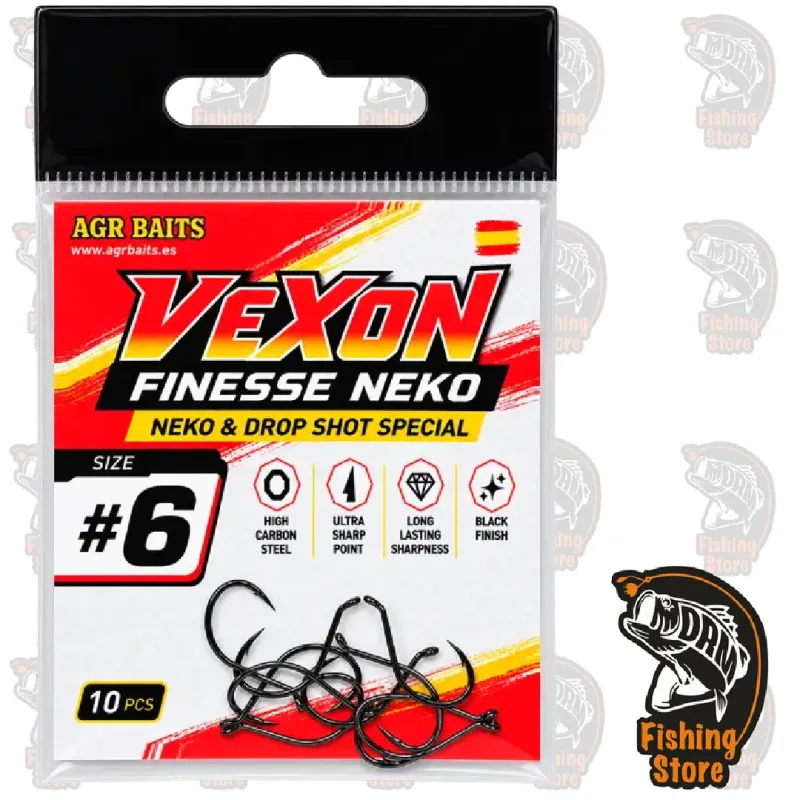 Anzuelo AGR Baits Vexon Finesse Neko Nº6 | Terminal Pesca Bass