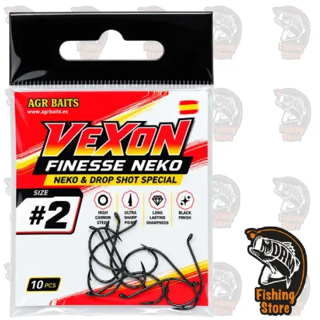 Anzuelo AGR Baits Vexon Finesse Neko Nº2 | Terminal Pesca Bass