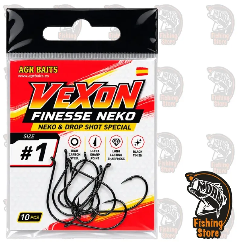 Anzuelo AGR Baits Vexon Finesse Neko Nº1 | Terminal Pesca Bass