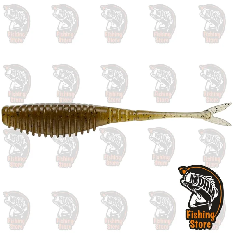 Vinilo Ever Green Bull Point Shad 4.5" #001 Green Pumpkin