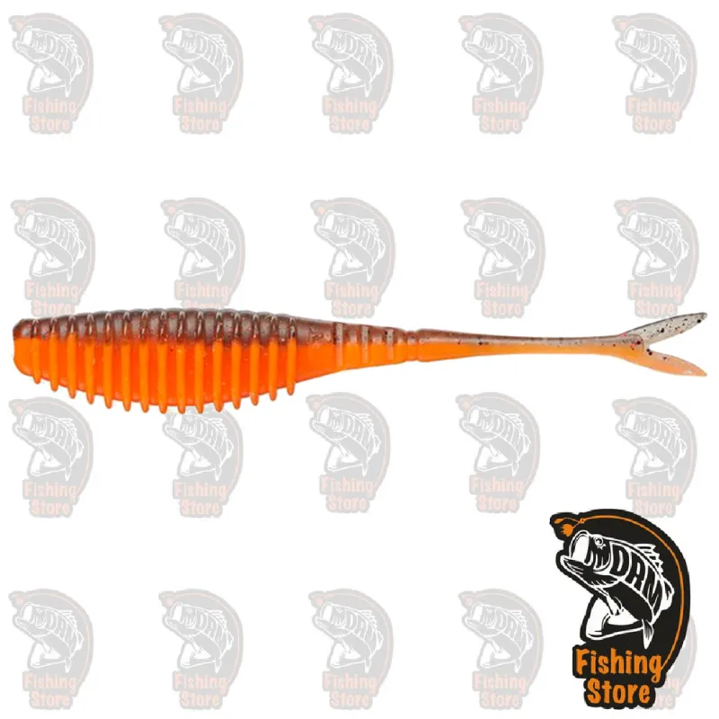 Vinilo Ever Green Bull Point Shad 4.5" #178 Orange Belly