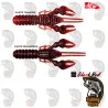 Vinilo AGR Baits Finesse Craw 7.3cm Color Black Red