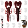 Vinilo AGR Baits Lethal Craw 9cm Color Black Red