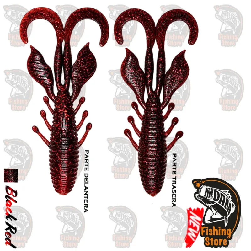 Vinilo AGR Baits Kratos 11.1cm Color Black Red