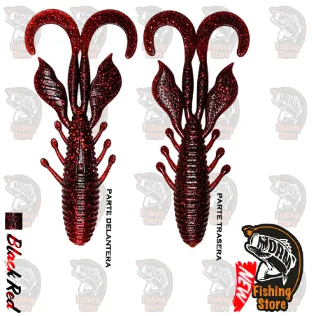Vinilo AGR Baits Kratos 11.1cm Color Black Red