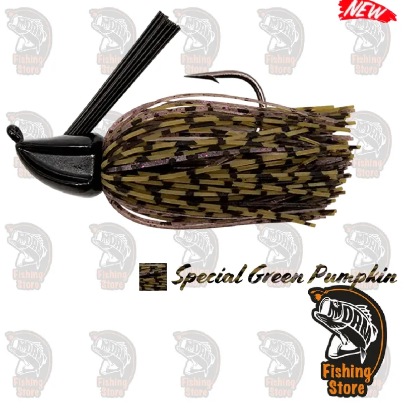 AGR Baits Flipping Jig 1/2 oz Special Green Pumpkin | DRM