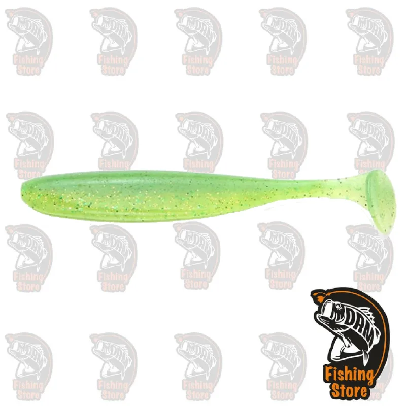 Vinilo Keitech Easy Shiner 4.5 424T Lime Chartreuse | DRM Fishing